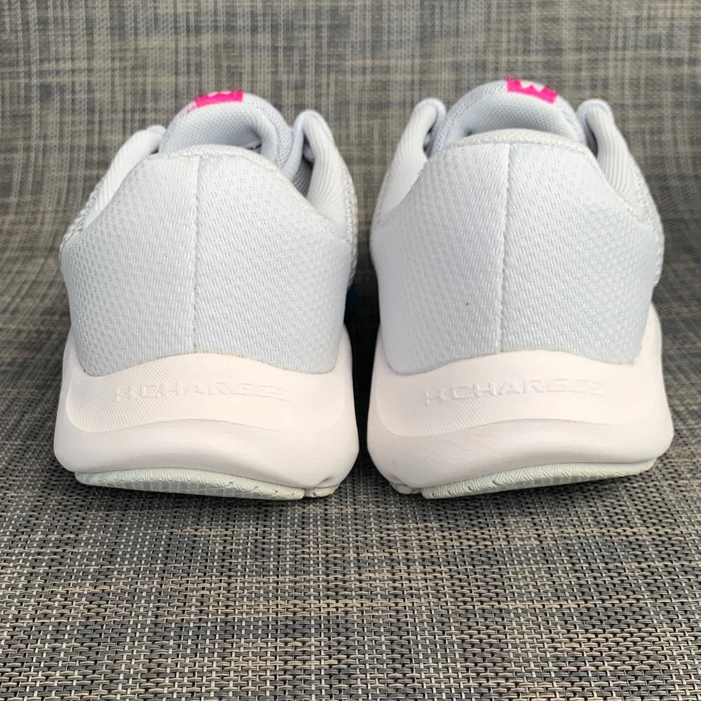 Under Armour Charged Pursuit 3 'Grey Pink Blue' Tech Running Shoes size 9.5